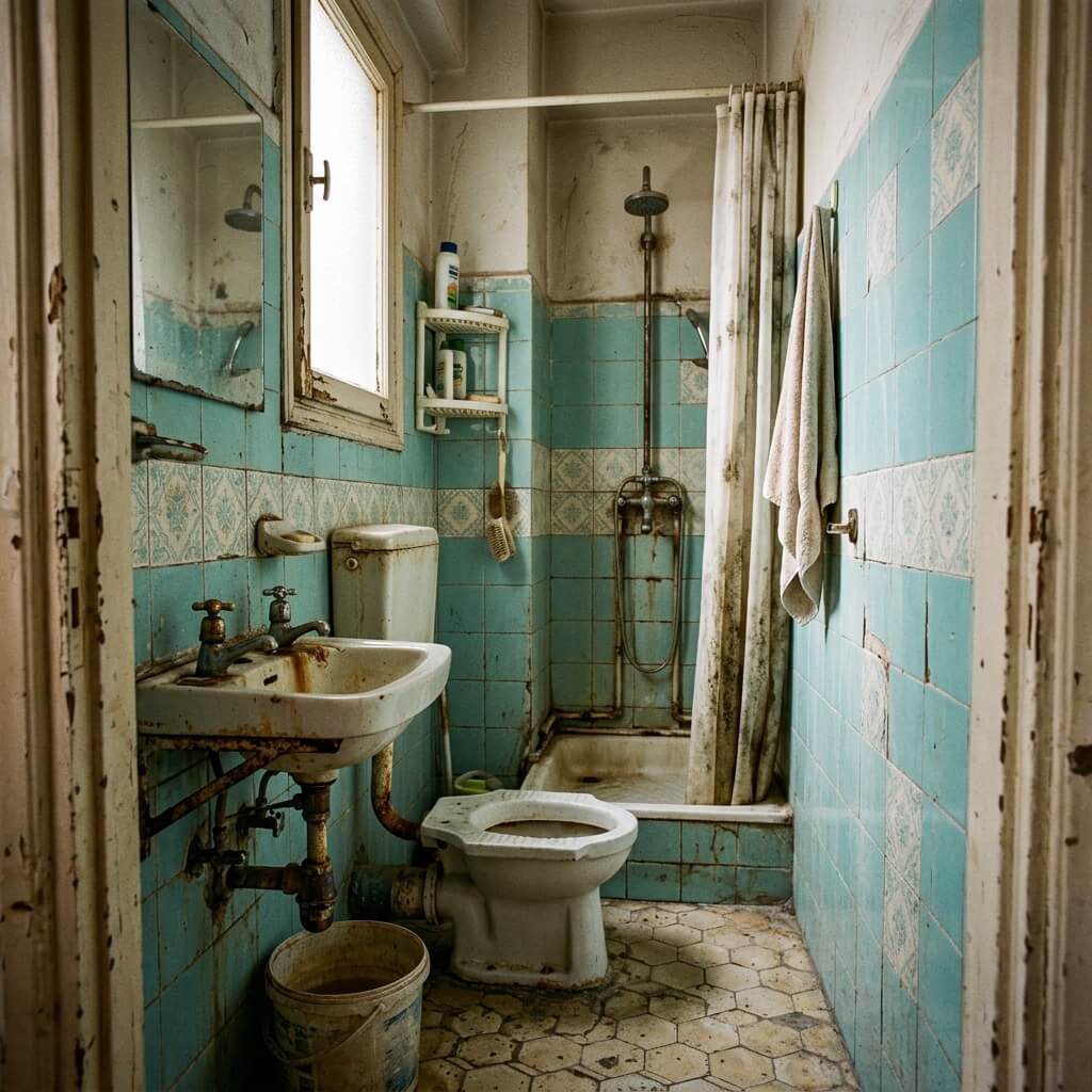 Eski Banyo Tasarımı - Yıldız Fayans Öncesi